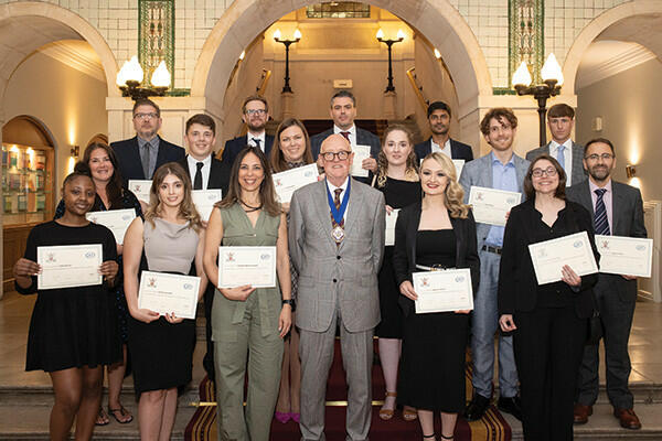 New members at the afternoon Admission Ceremony