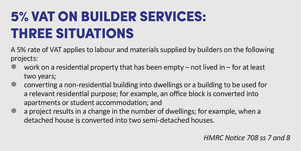 5% VAT on Builder Services: Three Situations