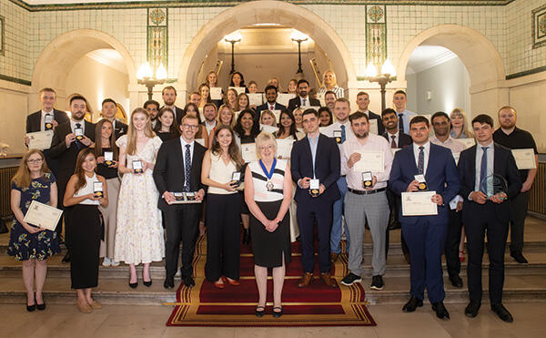 New members at the Admission Ceremony
