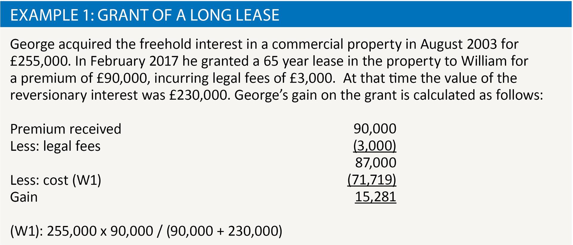 assignment of long lease